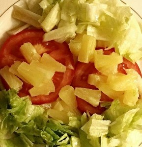 Tomate, Piña y Lechuga