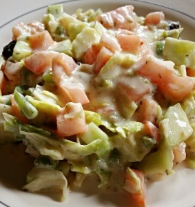 Ensalada con yogurt